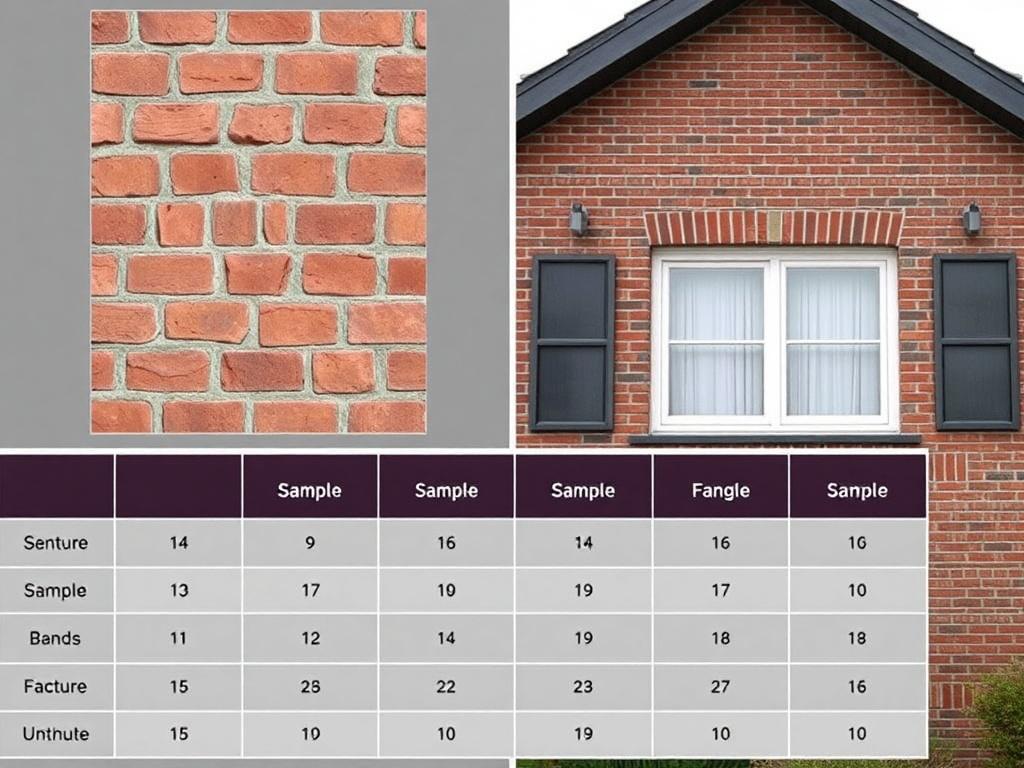 Почему текстура кирпича на образце и на фасаде дома воспринимается по-разному. Таблица: сравнительный разбор факторов — образец против фасада